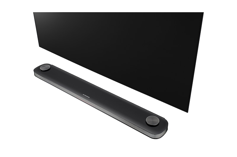 LG OLED 77” TV w Design on wall, Alpha 9 Gen2 processor & Google Assistant™, OLED77W9PTA