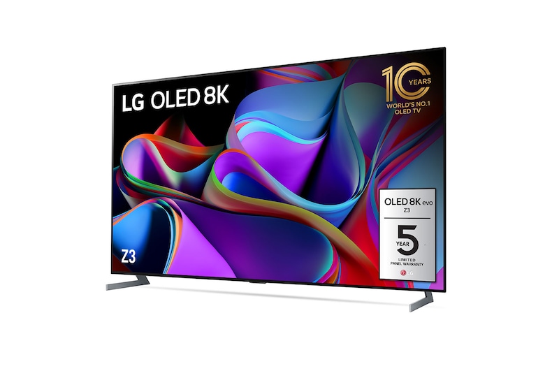 LG OLED evo Z3 77 inch 8K Smart TV Self Lit OLED Pixels, OLED77Z3PSA