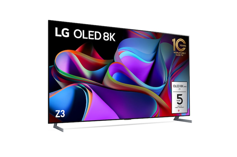 LG OLED evo Z3 77 inch 8K Smart TV Self Lit OLED Pixels, OLED77Z3PSA