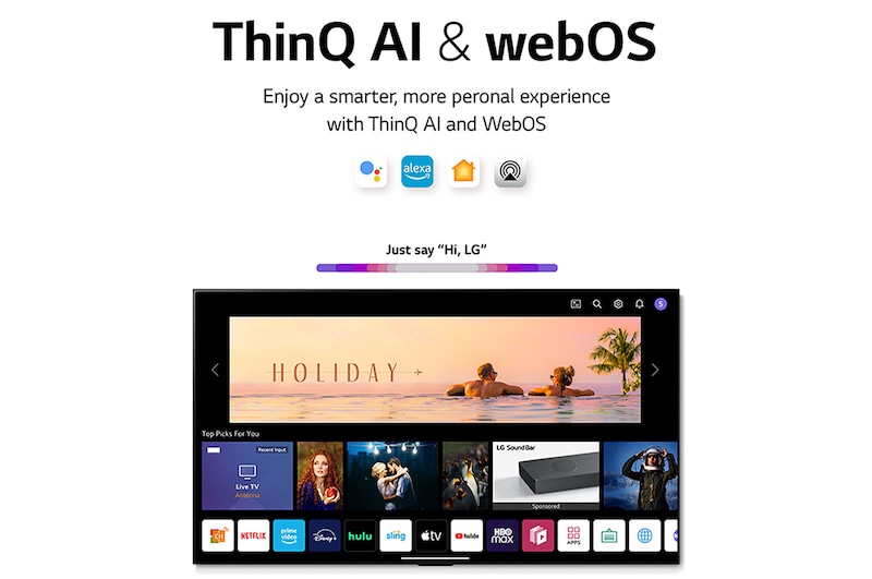 LG NanoCell TV NANO75 55 inch 4K Smart TV with HDR10 Pro, 55NANO75SQA