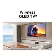 LG True Wireless TV 97 inch LG SIGNATURE OLED M4 with 4K 120Hz Video & Audio Transfer , OLED97M4PSA