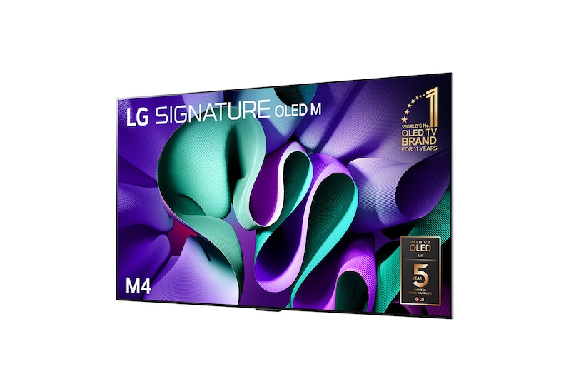 LG True Wireless TV 97 inch LG SIGNATURE OLED M4 with 4K 120Hz Video & Audio Transfer , OLED97M4PSA