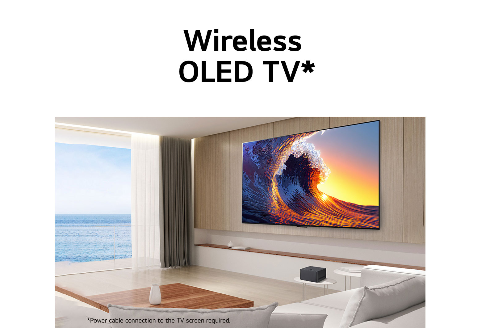 LG True Wireless TV 97 inch LG SIGNATURE OLED M4 with 4K 120Hz Video & Audio Transfer , OLED97M4PSA