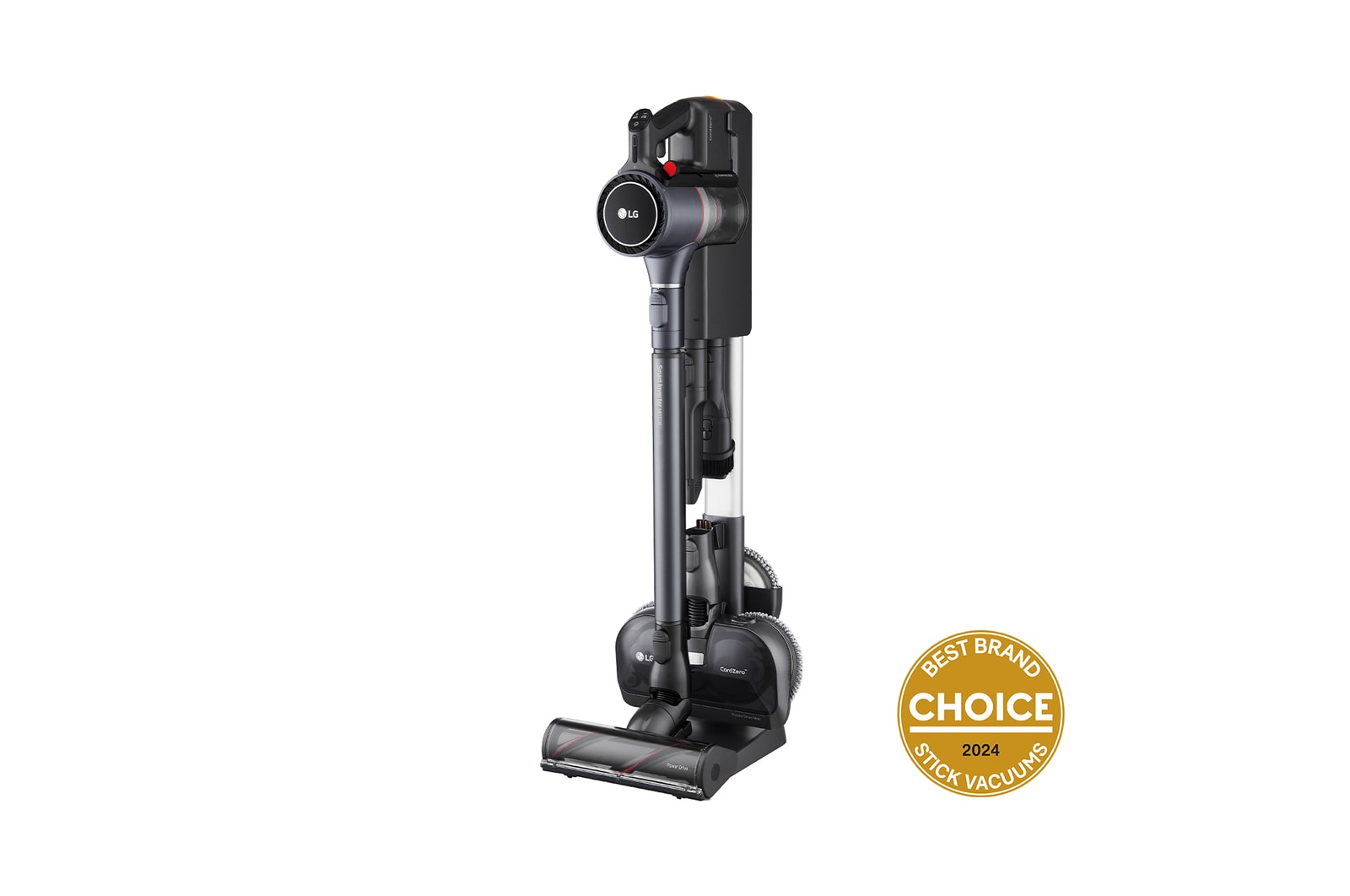 Front view of LG CordZero® Handstick + Power Mop Vac with Kompressor™ Technology A9K-AQUA