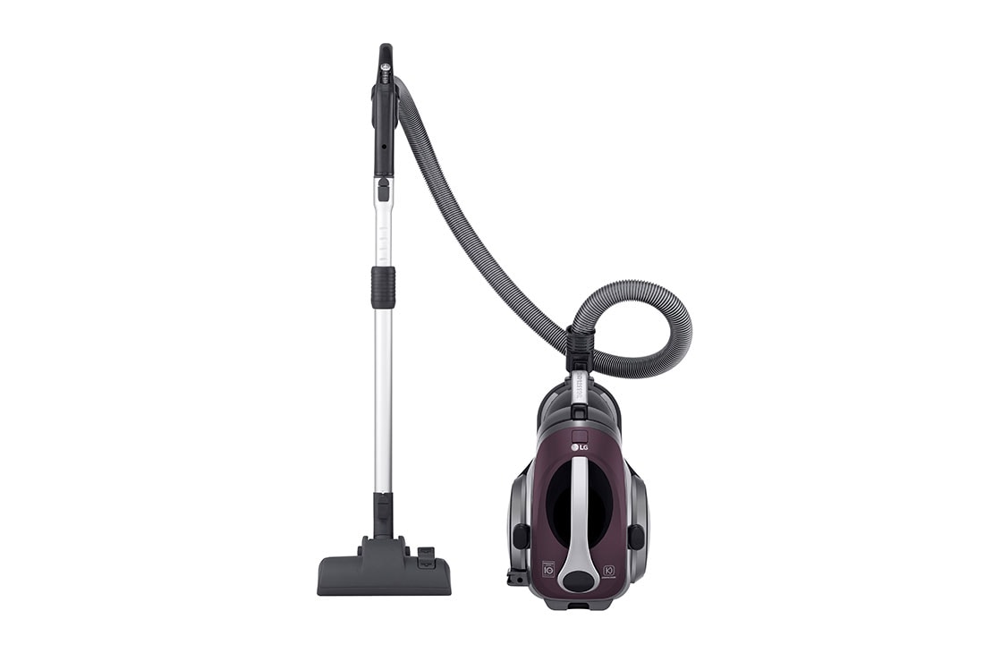 Front View of LG Kompressor™ Canister Vacuum Vintage Wine KV-ULTRA