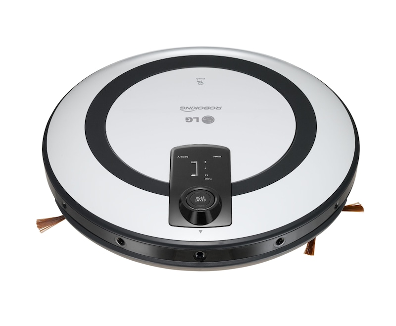 Front view of Roboking Single Eye Robotic Bagless Vacuum VR5943L