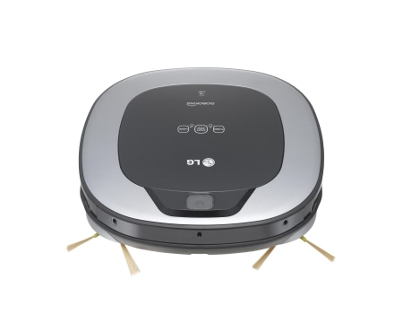 Front view of Roboking Square Single Eye Robotic Bagless Vacuum VR6340LV