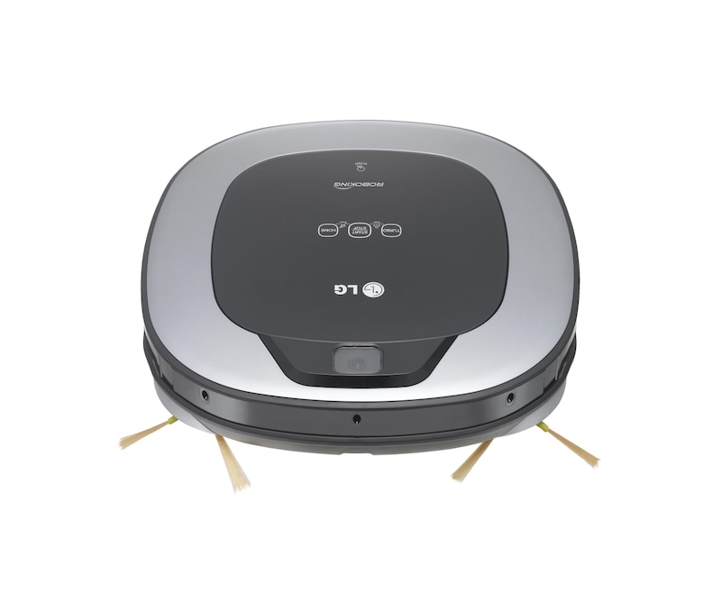 Front view of Roboking Square Single Eye Robotic Bagless Vacuum VR6340LV