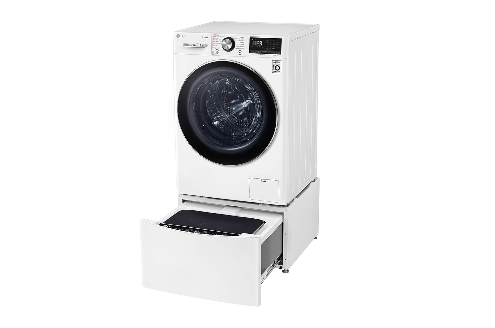 LG 11kg Total Washing Load TWINWash® System including LG MiniWasher, WV9-1409W-WTP20WY