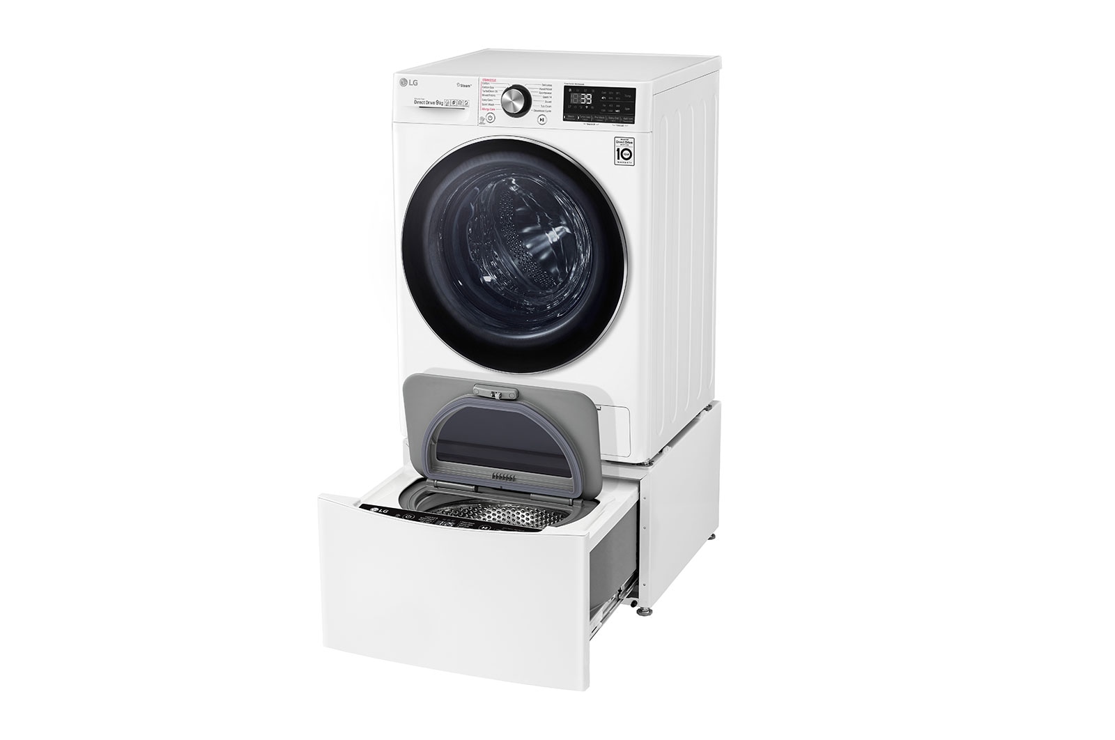 LG 11kg Total Washing Load TWINWash® System including LG MiniWasher, WV9-1409W-WTP20WY