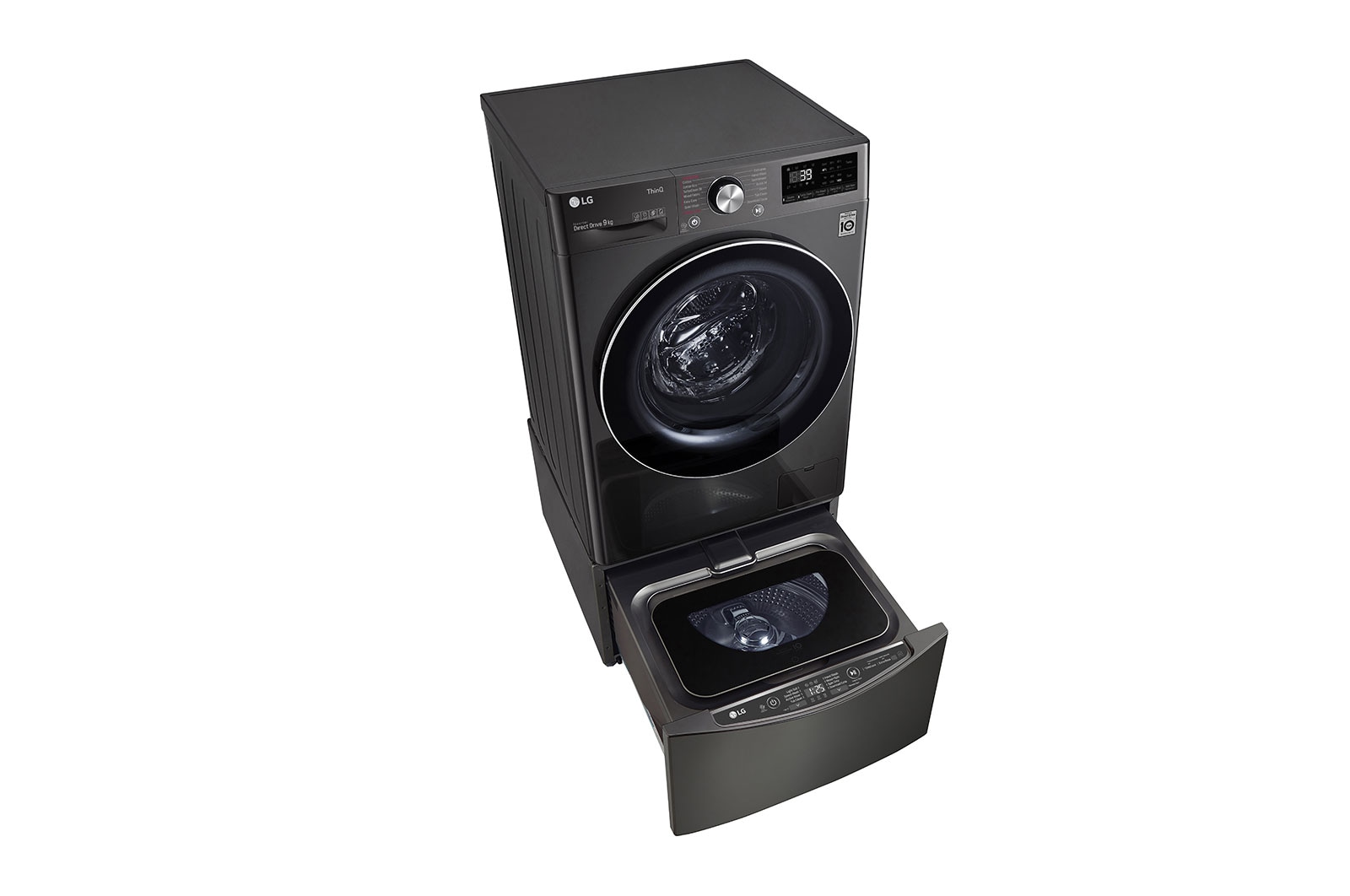 LG 11kg Total Washing Load TWINWash® System including LG MiniWasher, WV9-1409B-WTP20BK