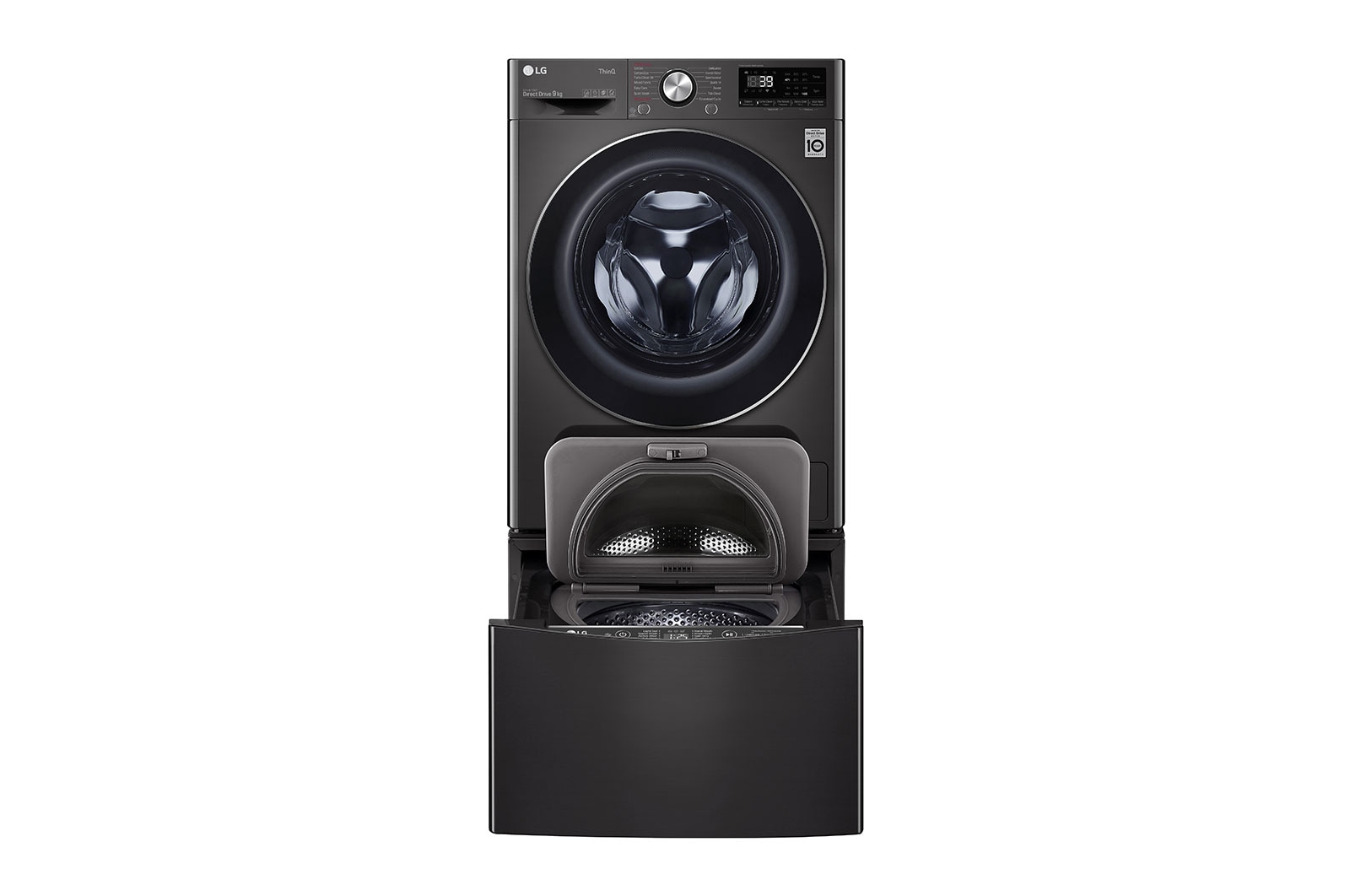 LG 11kg Total Washing Load TWINWash® System including LG MiniWasher, WV9-1409B-WTP20BK