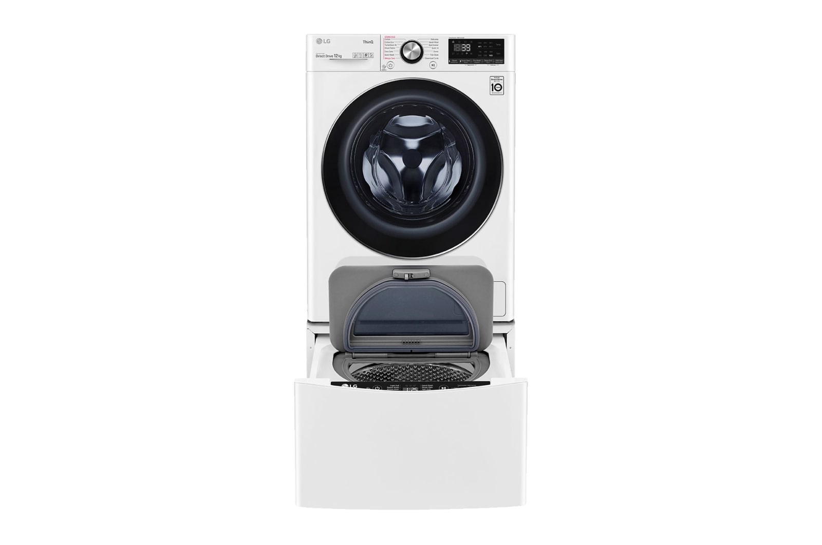 LG 14kg Total Washing Load TWINWash® System including LG MiniWasher, WV9-1412W-WTP20WY