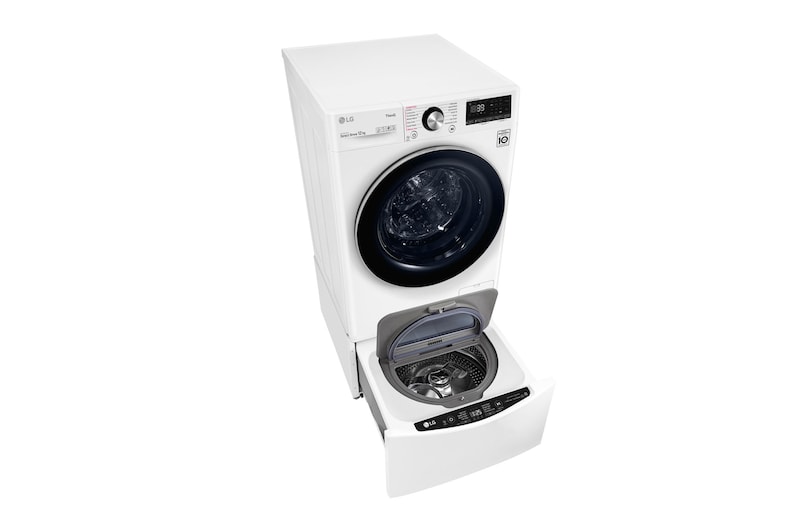 LG 14kg Total Washing Load TWINWash® System including LG MiniWasher, WV9-1412W-WTP20WY