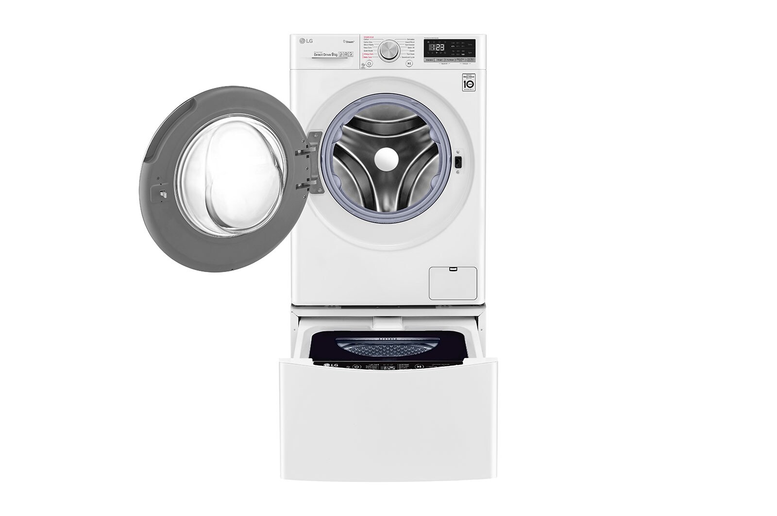 LG 11kg Total Washing Load TWINWash® System including LG MiniWasher, WV5-1409W-WTP20WY