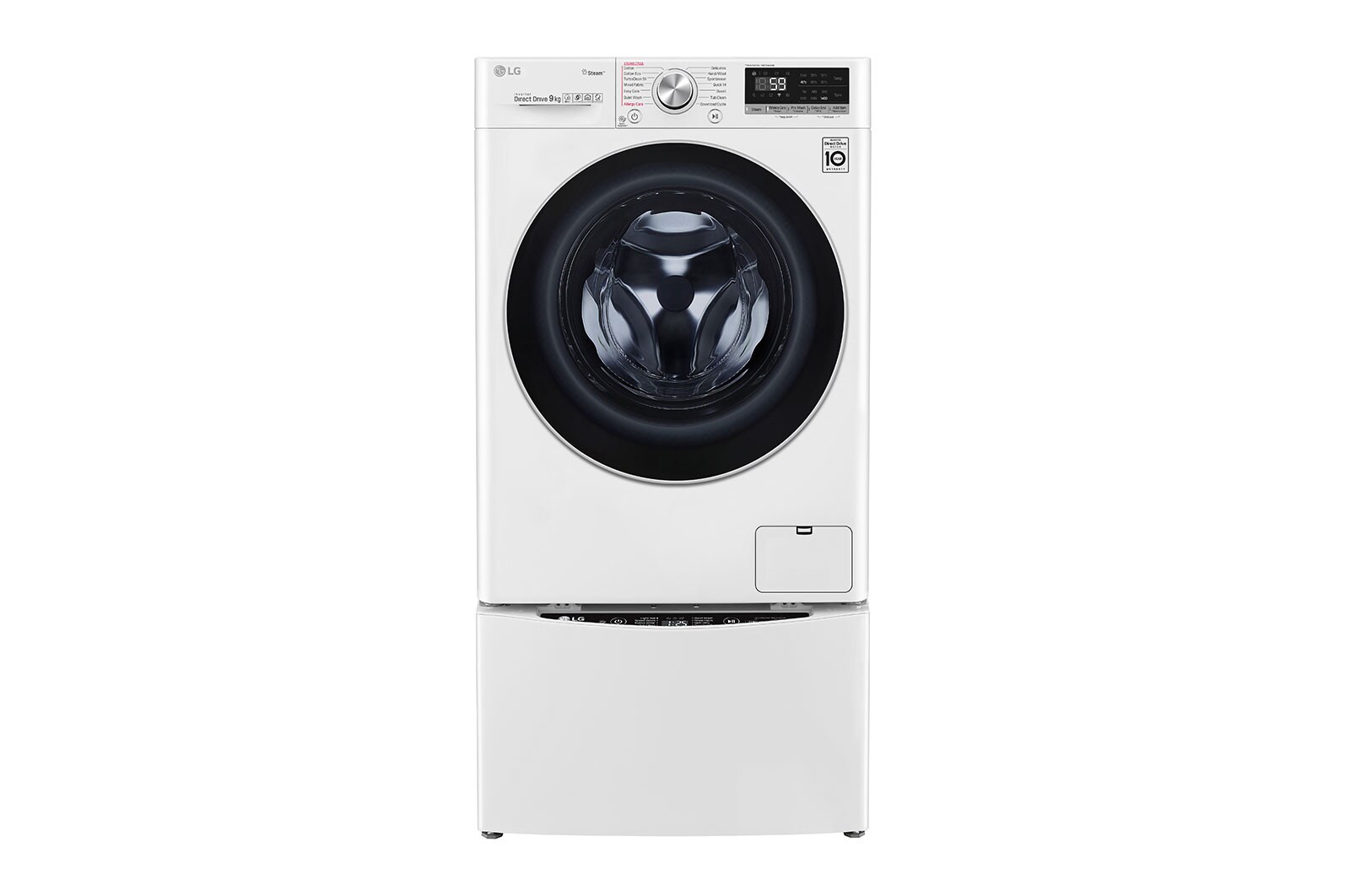 LG 11kg Total Washing Load TWINWash® System including LG MiniWasher, WV7-1409W-WTP20WY