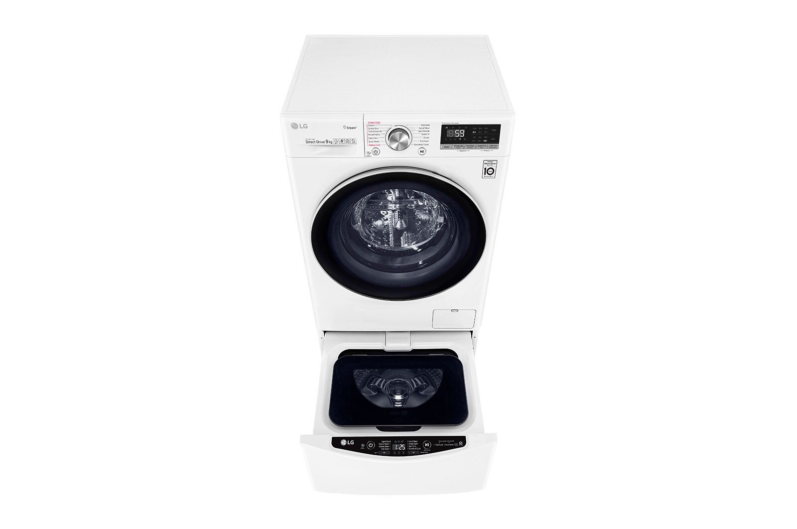 LG 11kg Total Washing Load TWINWash® System including LG MiniWasher, WV7-1409W-WTP20WY