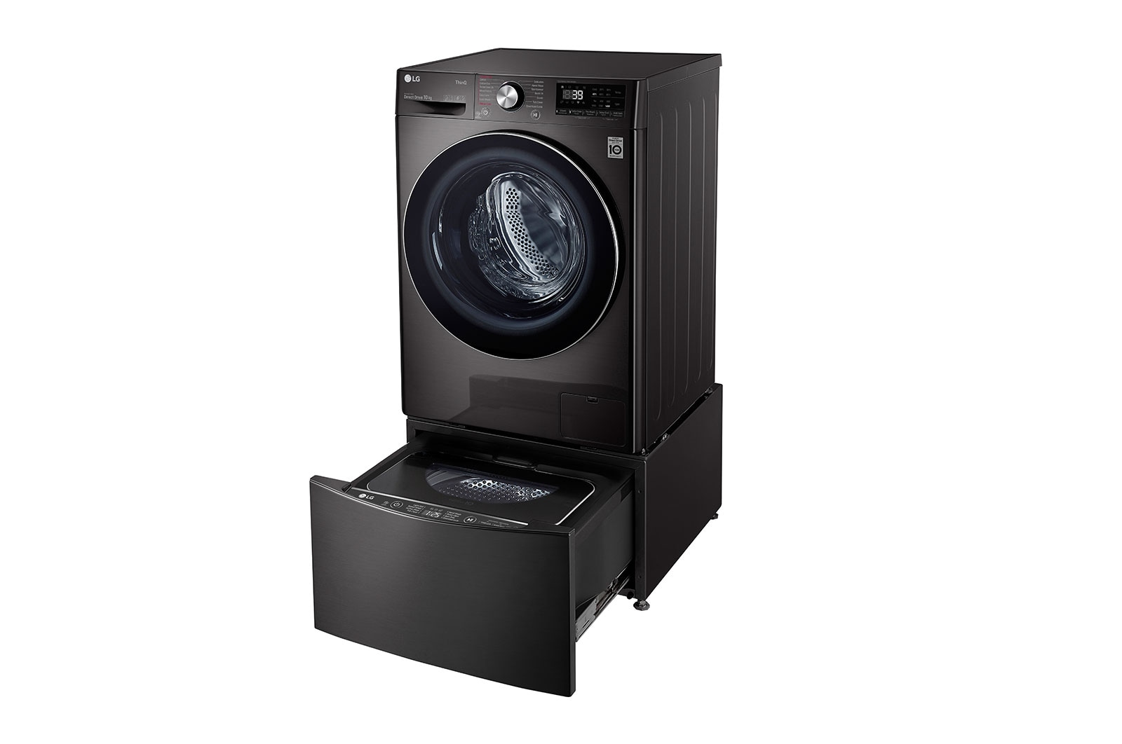 LG 12kg Total Washing Load TWINWash® System including LG MiniWasher, WV9-1410B-WTP20BK