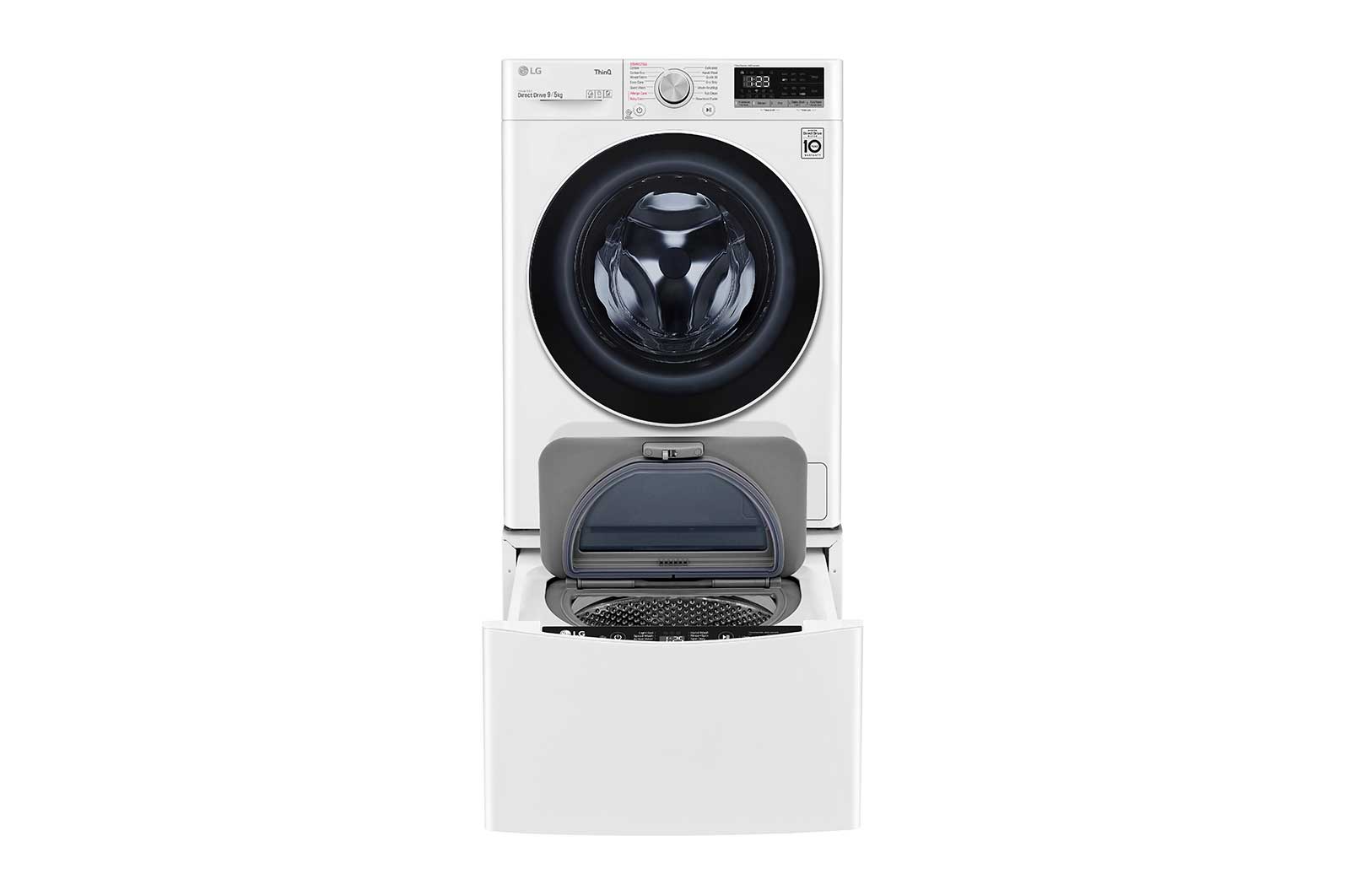 LG 11kg Total Washing Load TWINWash® System including LG MiniWasher, WVC5-1409W-WTP20WY