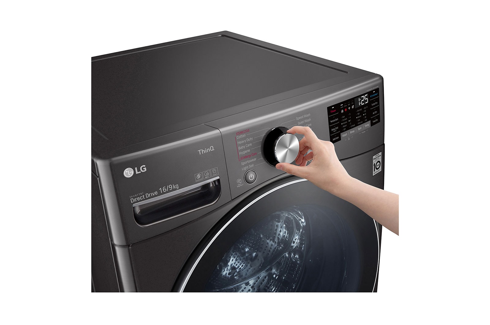 LG 19.5kg Total Washing Load TWINWash® System including LG MiniWasher, WXLC-1116B-WTP357B