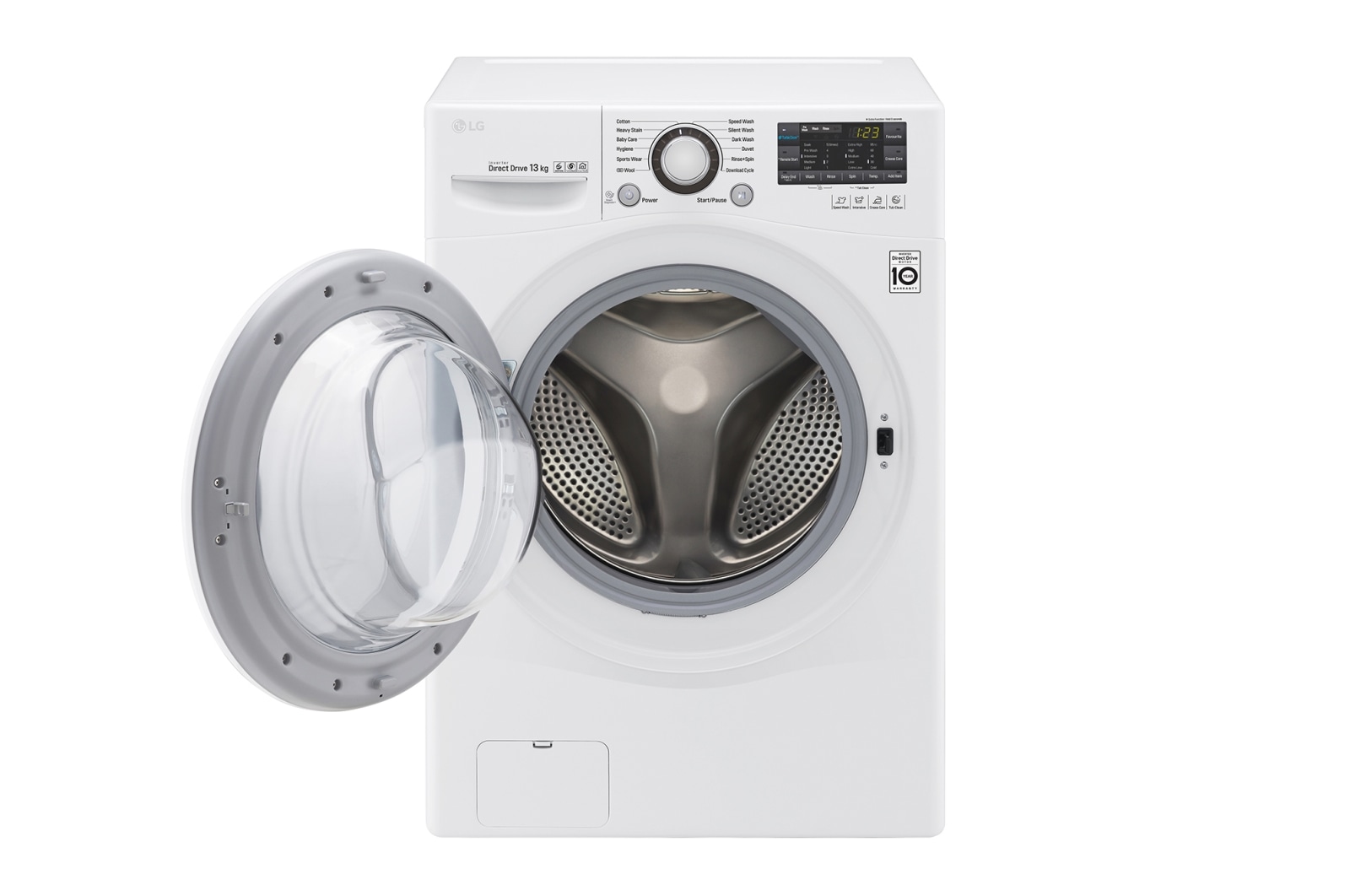 LG 13kg Front Load Washing Machine with Turbo Clean®, WD1013NDW