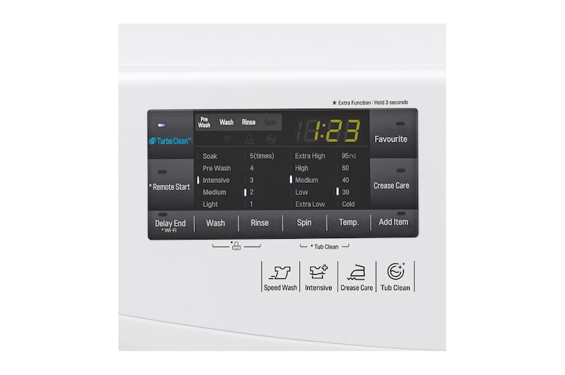 LG 13kg Front Load Washing Machine with Turbo Clean®, WD1013NDW