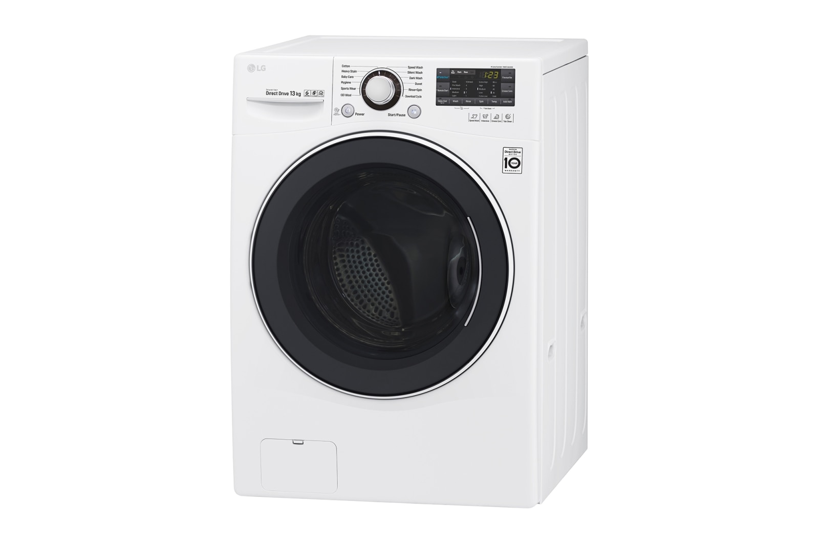 LG 13kg Front Load Washing Machine with Turbo Clean®, WD1013NDW