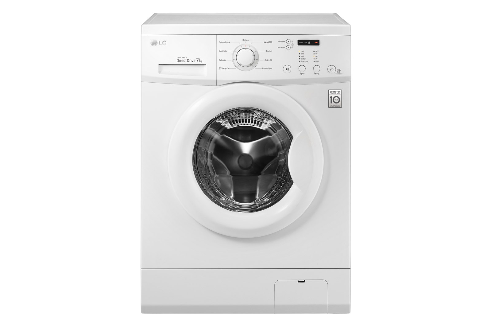 Front view of 7kg Front Loader Washing Machine WD1200D