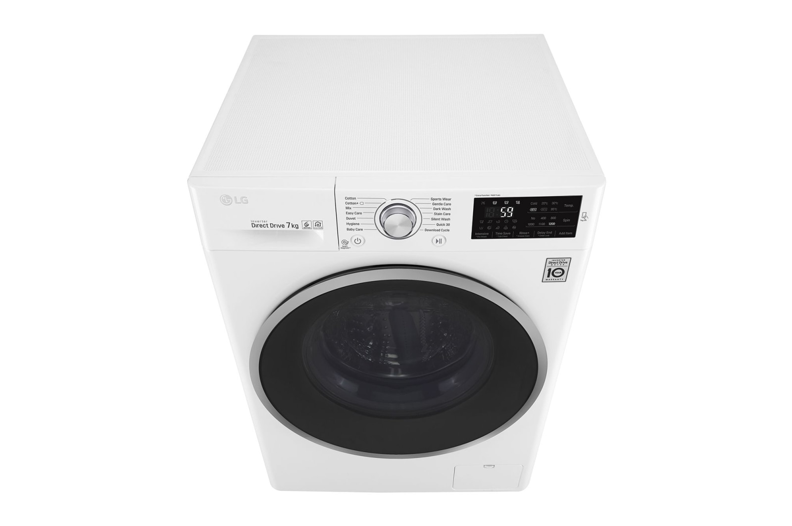 LG 7kg Front Loader Washing Machine with 6 Motion Direct Drive, WD1207NCW