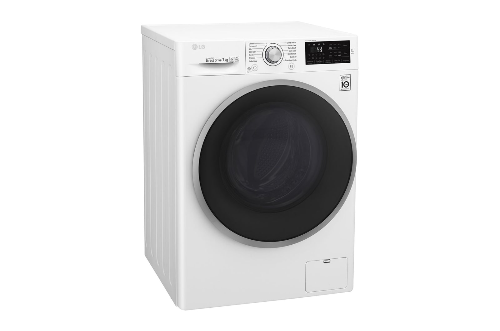 LG 7kg Front Loader Washing Machine with 6 Motion Direct Drive, WD1207NCW