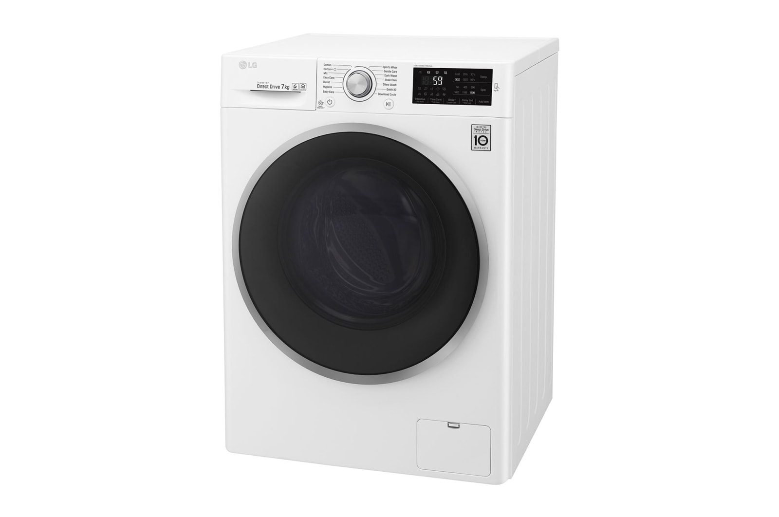 LG 7kg Front Loader Washing Machine with 6 Motion Direct Drive, WD1207NCW