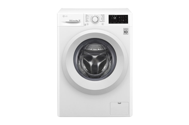 Front view of 8kg Front Loader Washing Machine with 6 Motion Direct Drive WD1208TC4W