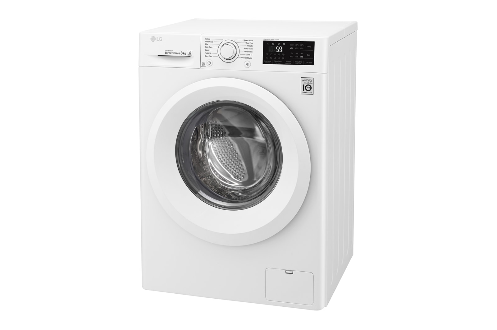 LG 8kg Front Loader Washing Machine with 6 Motion Direct Drive, WD1208TC4W