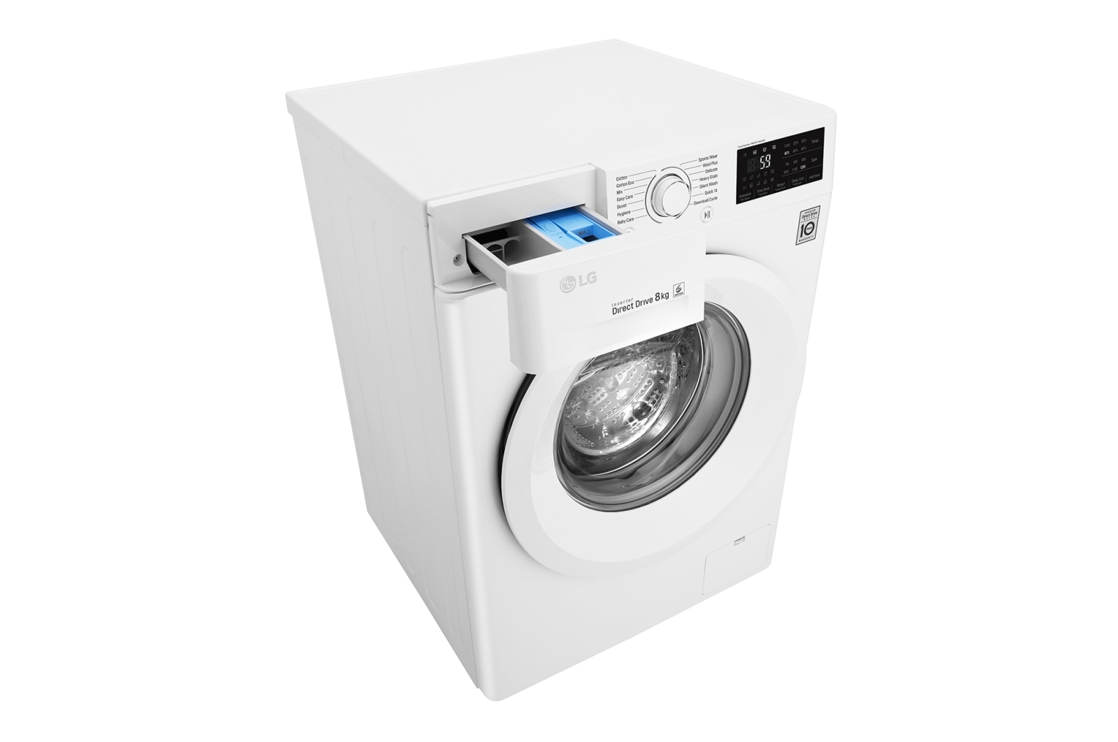 LG 8kg Front Loader Washing Machine with 6 Motion Direct Drive, WD1208TC4W