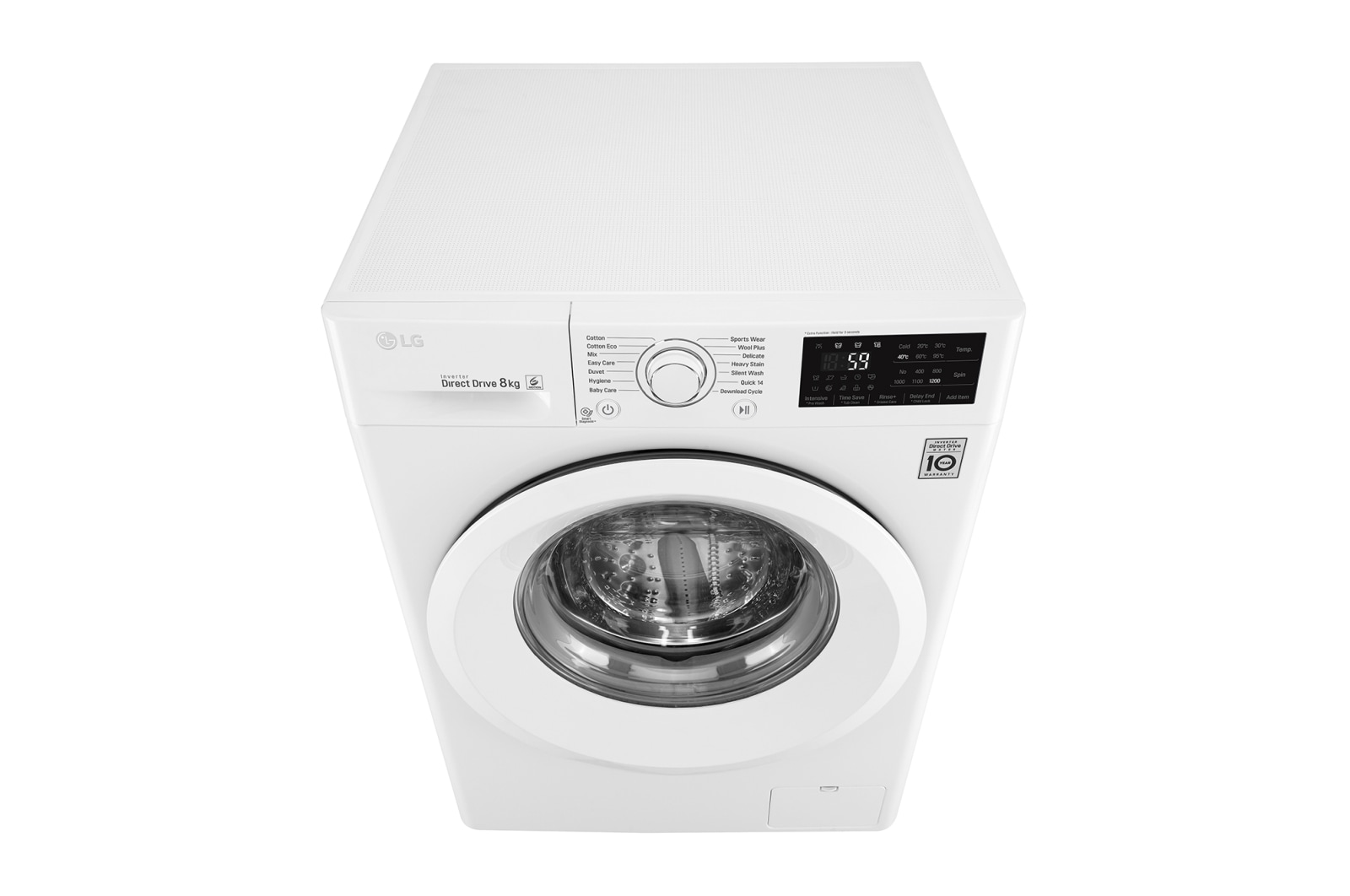 LG 8kg Front Loader Washing Machine with 6 Motion Direct Drive, WD1208TC4W