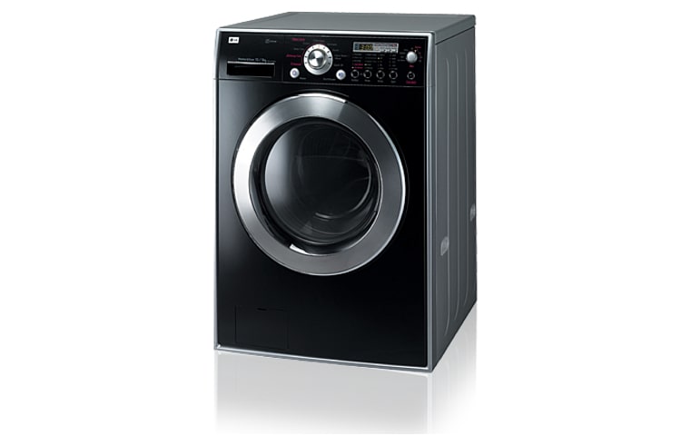 LG Black 10/6kg Steam Washer & Dryer with 10 Year Direct Drive Motor Warranty (WELS 4.5 Star, 86 Litres per wash), WD12576FD