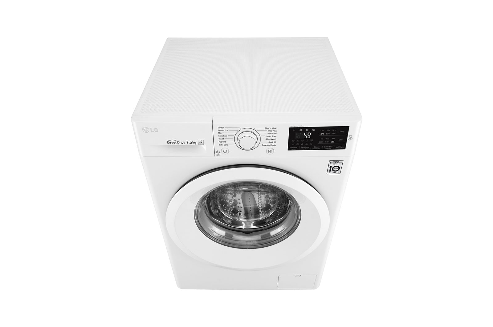 LG 7.5kg Front Loader Washing Machine with 6 Motion Direct Drive, WD1275TC5W