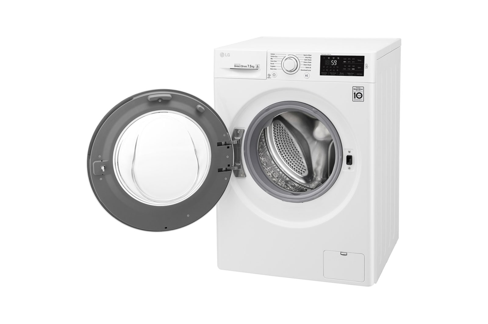 LG 7.5kg Front Loader Washing Machine with 6 Motion Direct Drive, WD1275TC5W