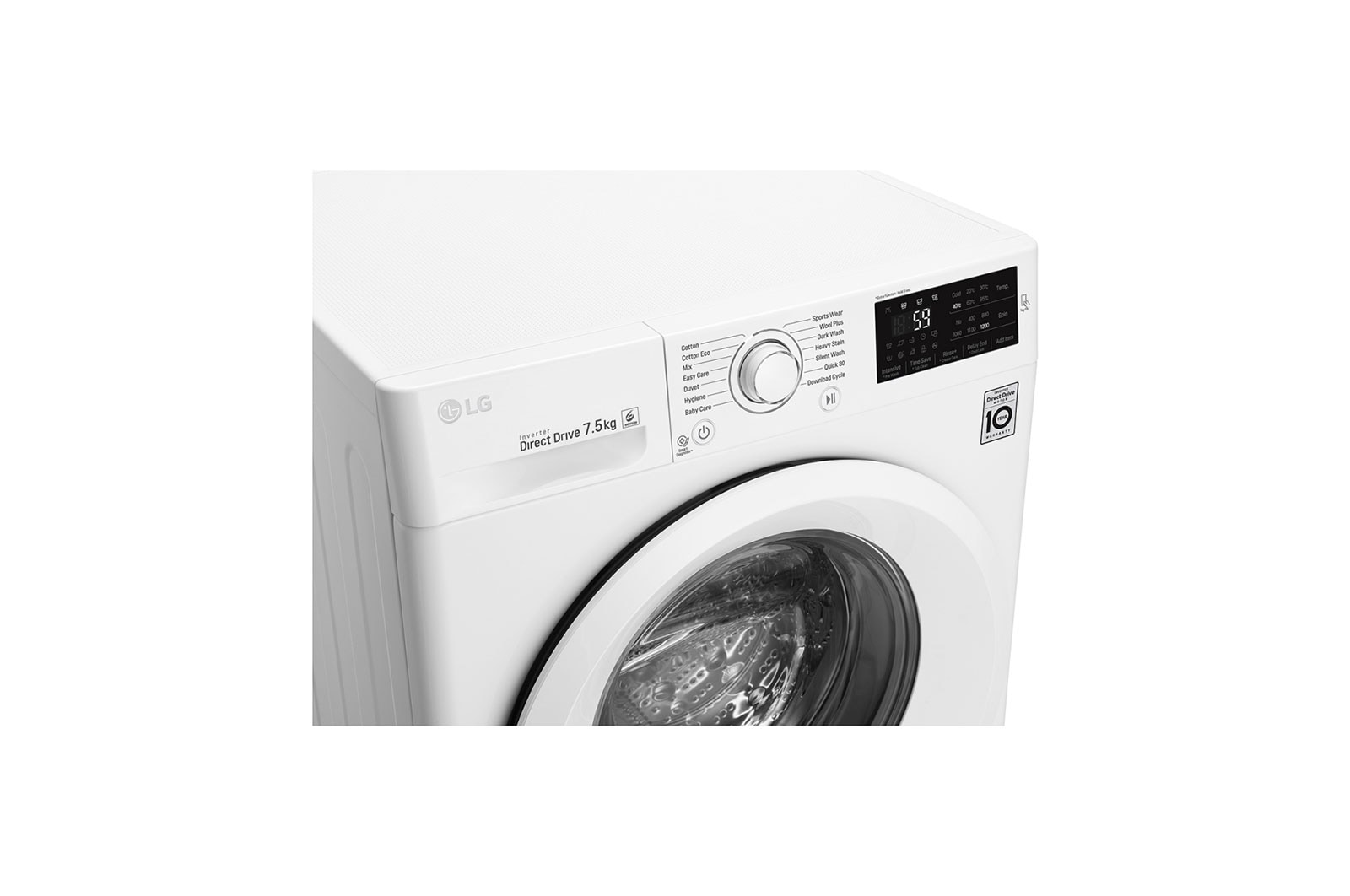 LG 7.5kg Front Loader Washing Machine with 6 Motion Direct Drive, WD1275TC5W