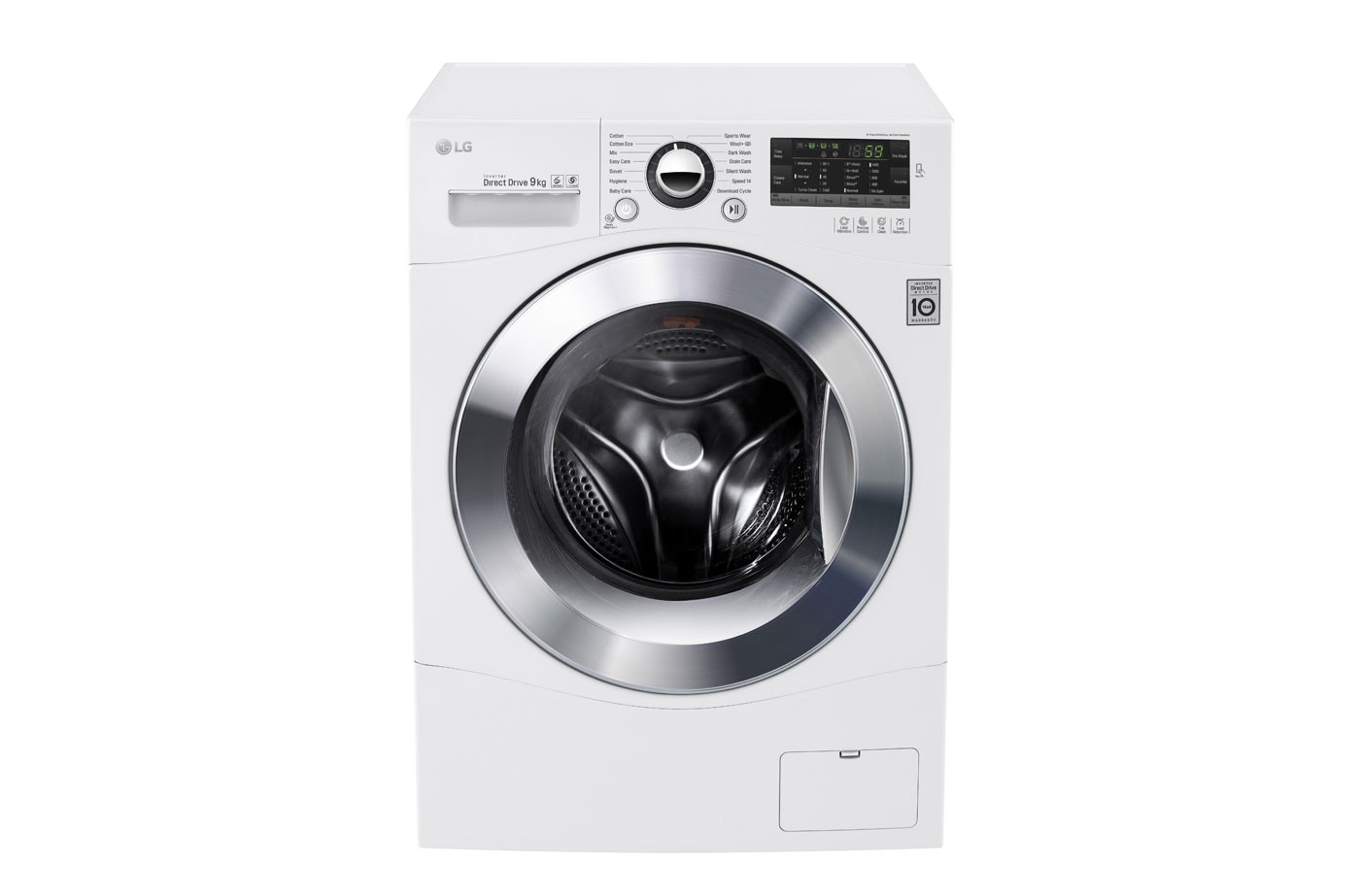 LG 9kg Front Loader Washing Machine with 6 Motion Direct Drive & TurboClean®, WD1409NPW