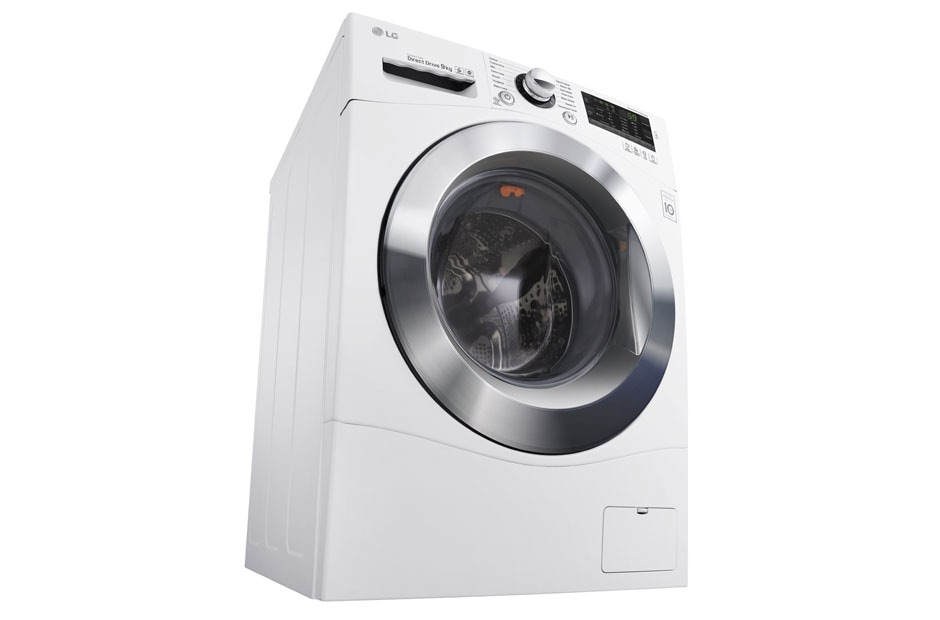 LG 9kg Front Loader Washing Machine with 6 Motion Direct Drive & TurboClean®, WD1409NPW