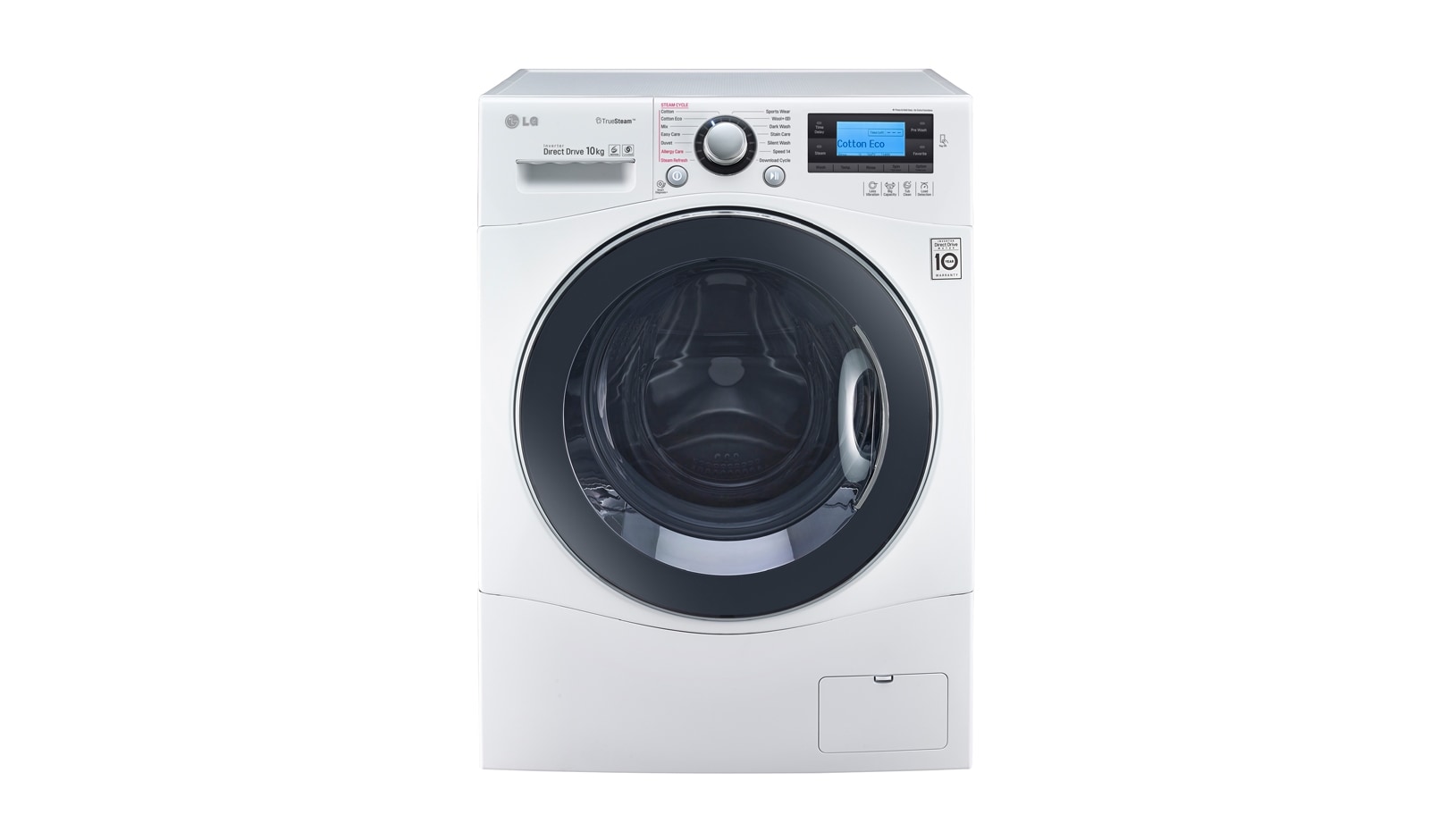 LG 10kg Front Loader Washing Machine with TrueSteam®, WD1410SBW