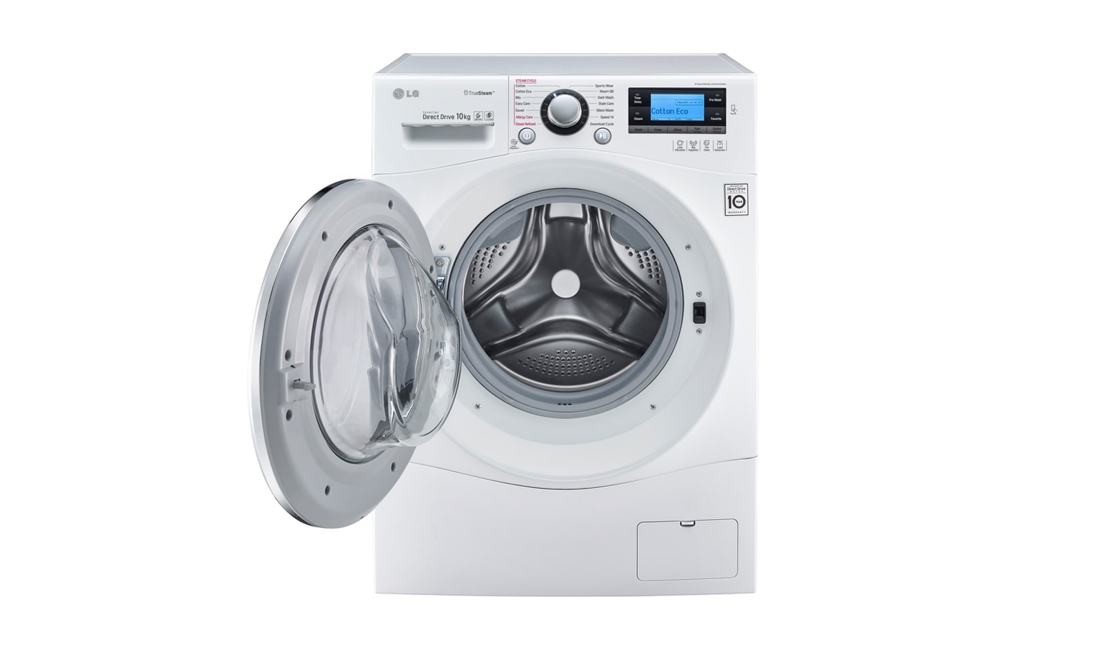 LG 10kg Front Loader Washing Machine with TrueSteam®, WD1410SBW