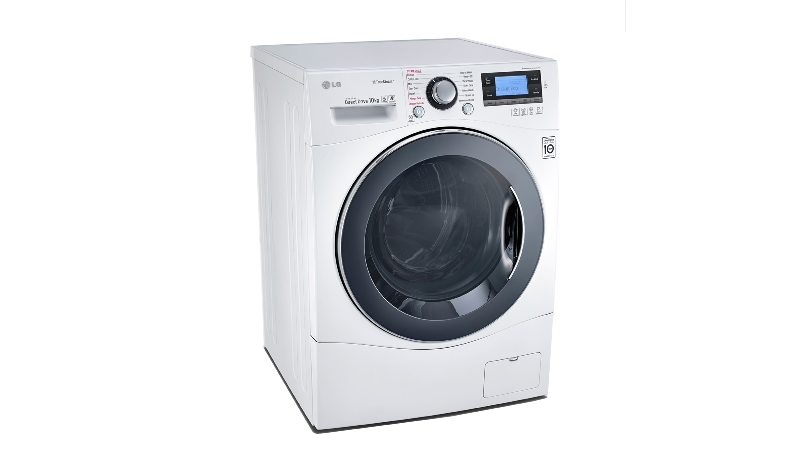 LG 10kg Front Loader Washing Machine with TrueSteam®, WD1410SBW