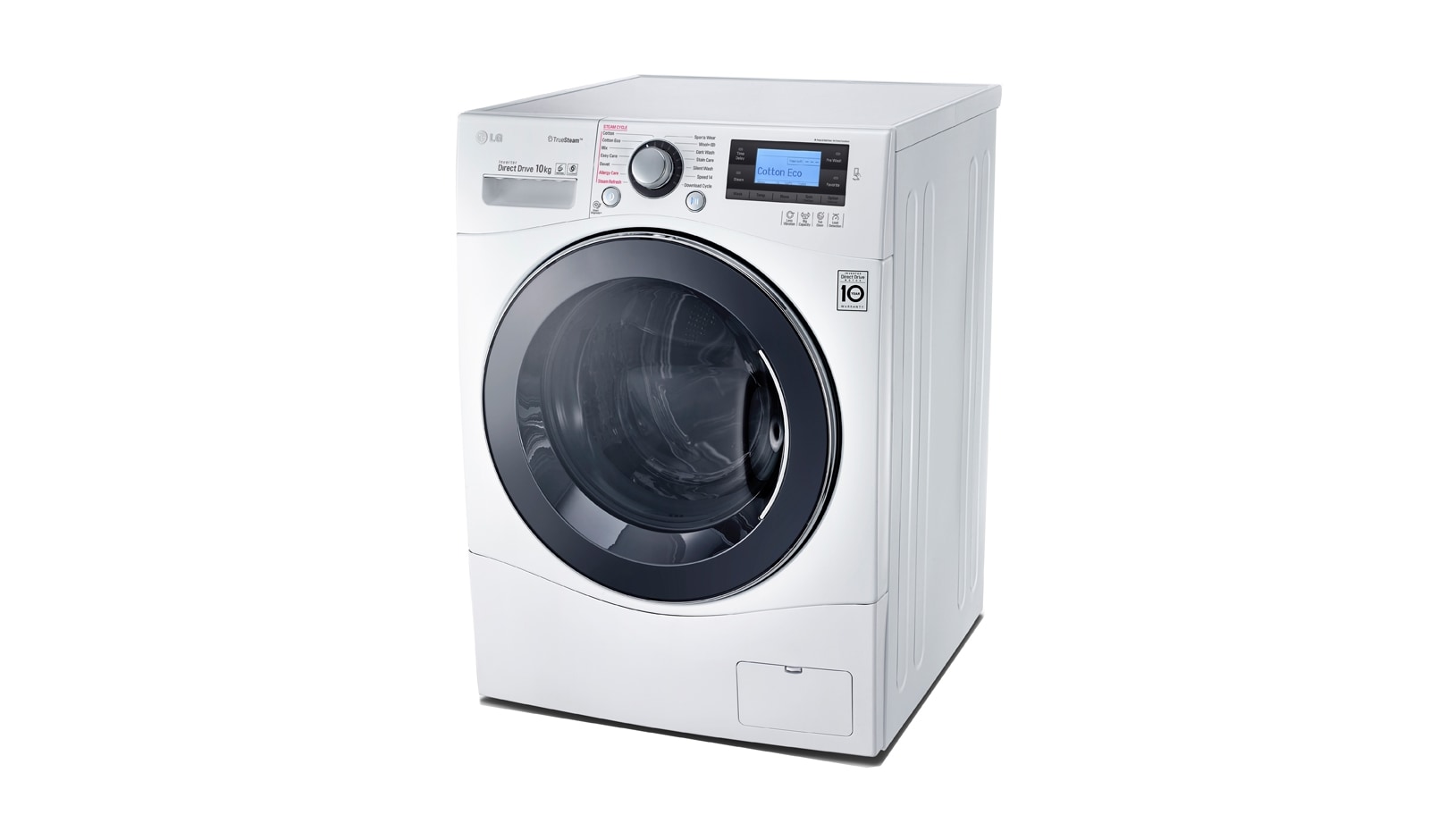 LG 10kg Front Loader Washing Machine with TrueSteam®, WD1410SBW