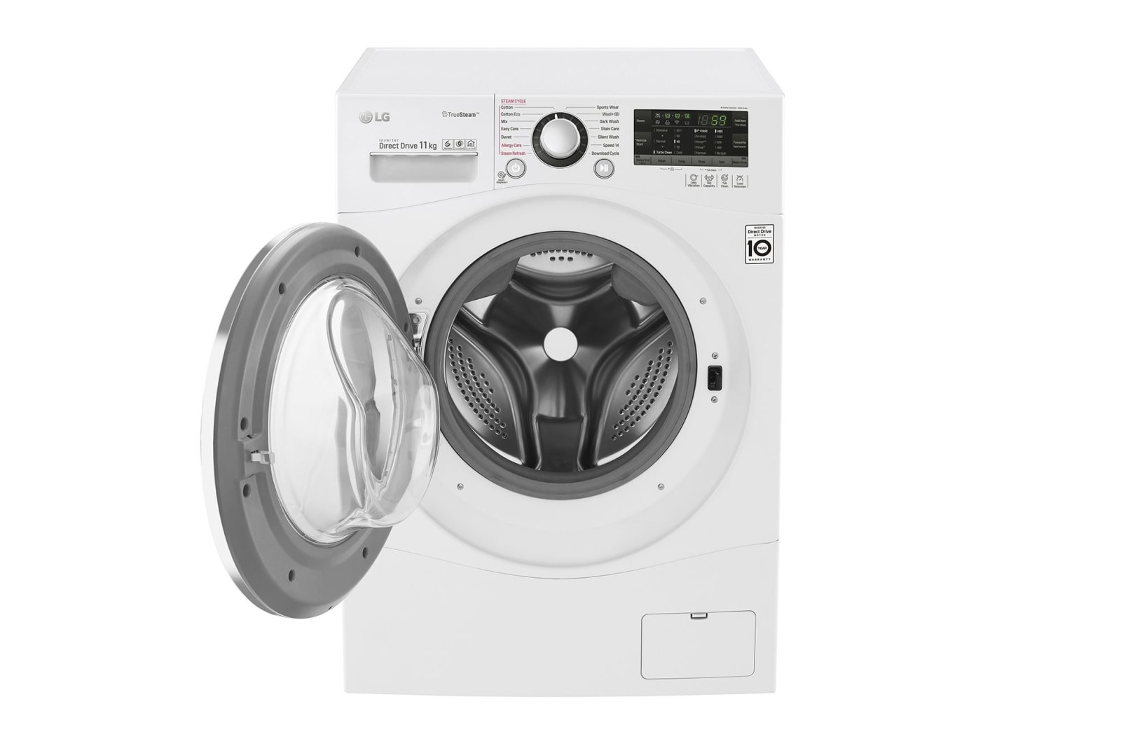 LG 11kg Front Loader Washing Machine  with True Steam®, WD1411SBW