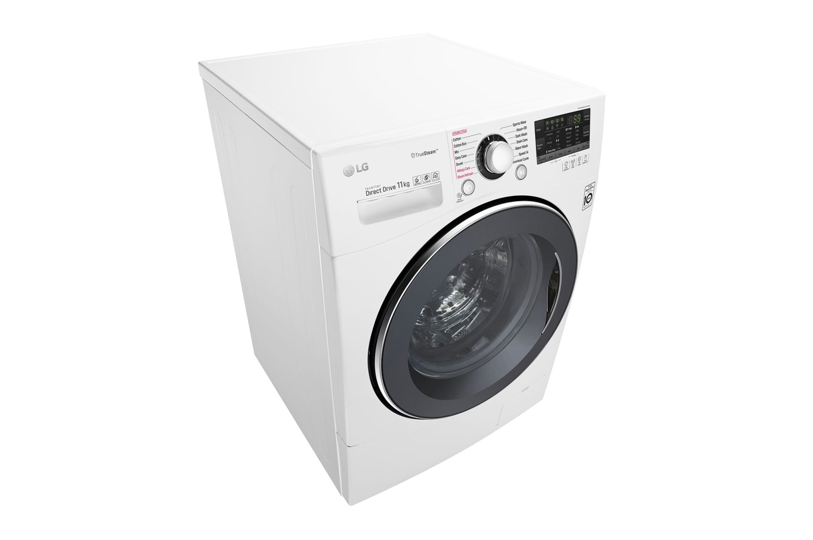 LG 11kg Front Loader Washing Machine  with True Steam®, WD1411SBW