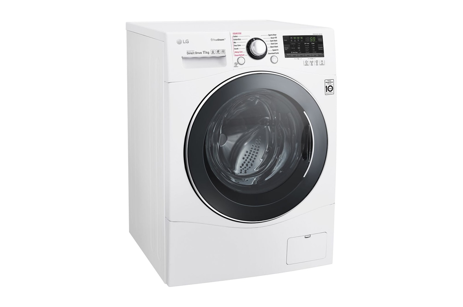 LG 11kg Front Loader Washing Machine  with True Steam®, WD1411SBW