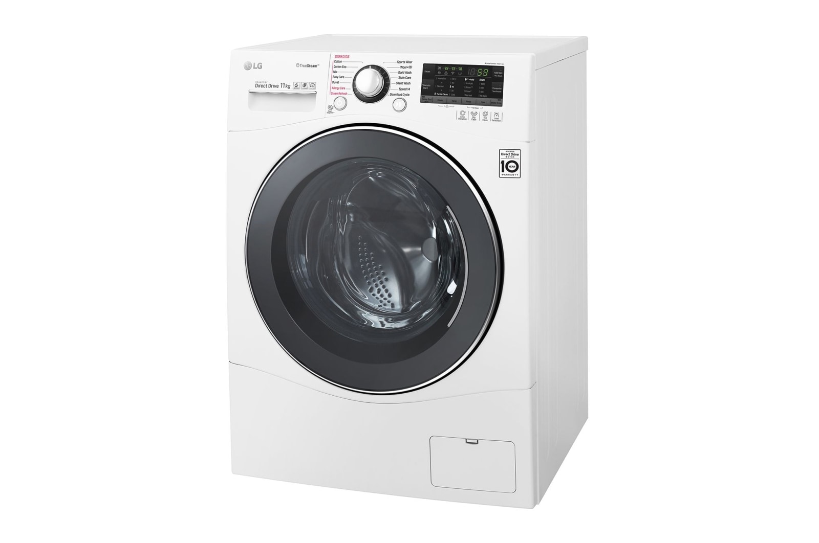 LG 11kg Front Loader Washing Machine  with True Steam®, WD1411SBW