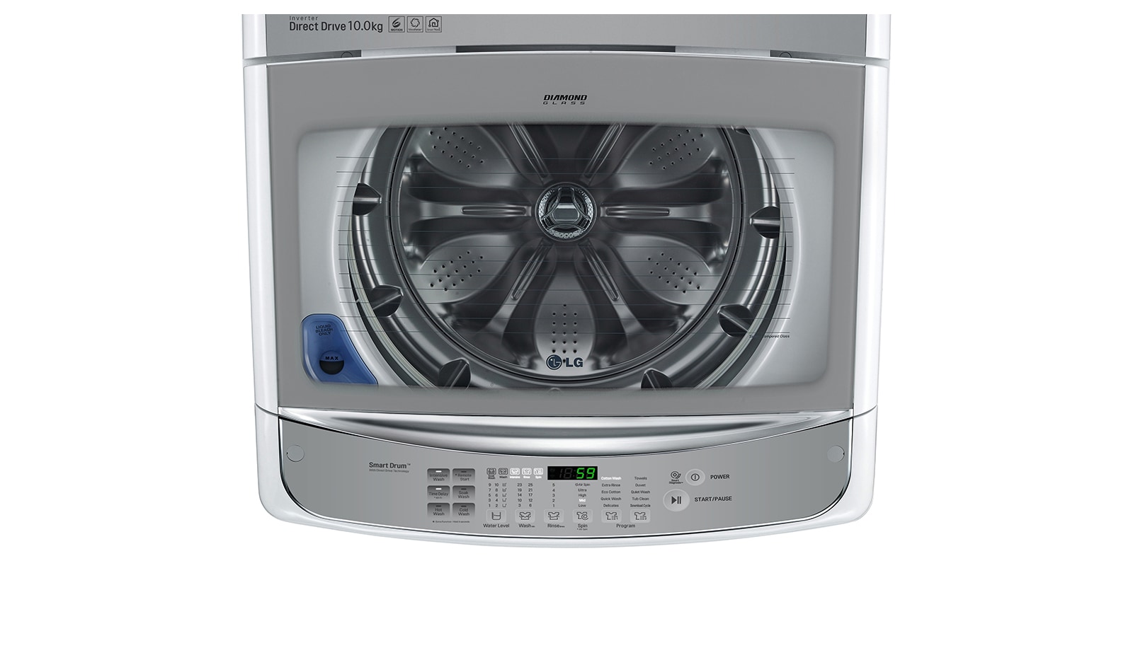 LG 10kg Top Load Washing Machine with 6 Motion Direct Drive & Smart THINQ™, WTG1030SF